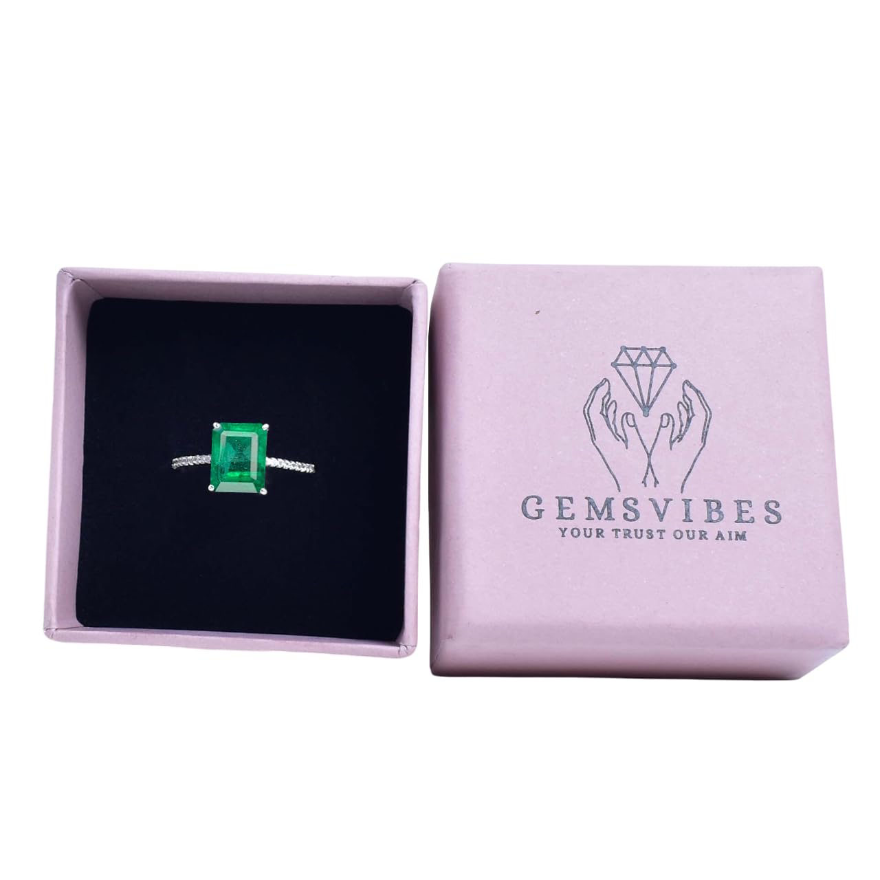 Ring aus 925er Sterlingsilber, Geburtssteinring für Frauen
