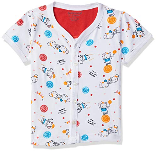 Image of Bumchums Baby Boy's Plain Regular fit T-Shirt (Pack of 2) (Assorted) (Color & Print May Vary)