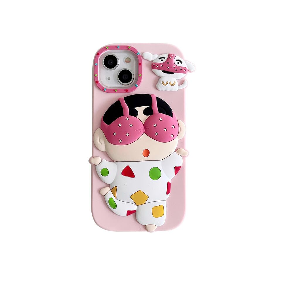 Amazon.co.jp: LUCKCOF ケース For iPhone 13 クレヨンしんちゃん 立体