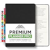 PRODUCTIVITY STORE Pro - Undated, 2026 Planner, 5.8” x 8.3” - The #1 Productivity Planner to Achieve Your 2026 Goals - Planner 2026-2027 - Black - A5