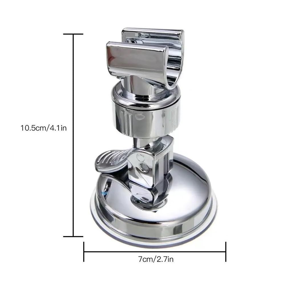 3 soportes de ducha ajustables con ventosa, soporte de cabezal de ducha de mano, boquilla de baño, base fija, agarre fuerte, fácil instalación para el hogar y viajes