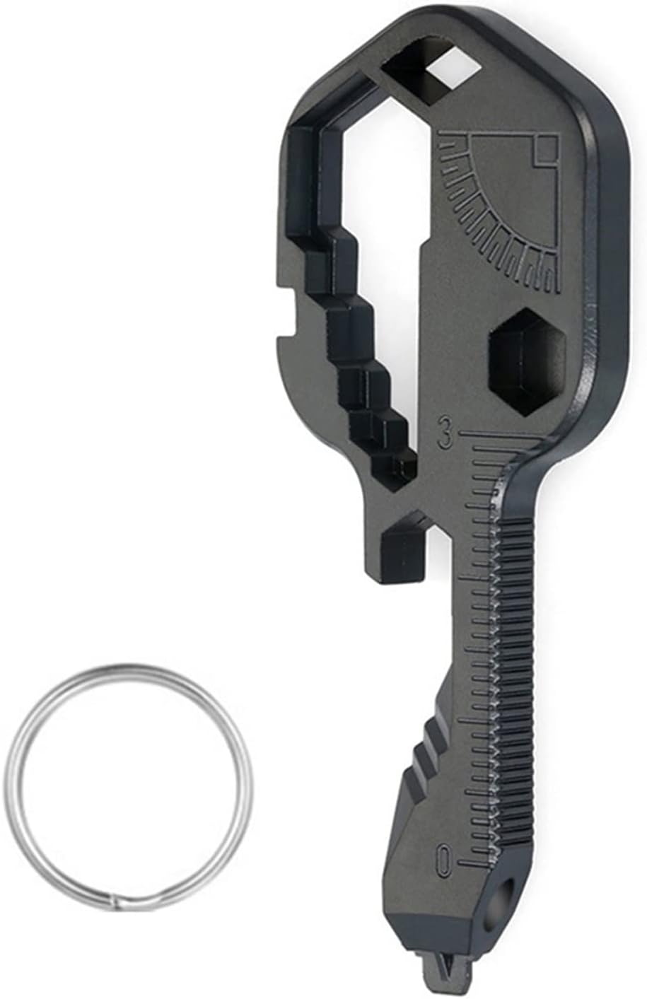 Adjustable wrench Multi-Tool Key Multifunctional Pendant Wrench Key With Gear Clips Measuring For Home Hand Tools Outdoors Repair Tools(Hortel�)