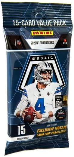 2025 Panini Mosaic Football CELLO/VALUE box (12 pks/bx)