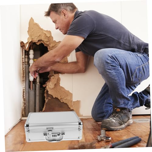 Portable Aluminum Tool Organizer Case Heavy Duty Toolbox with Password Lock Durable Storage for Outdoor Activities and Storage Multi Functional Briefcase4