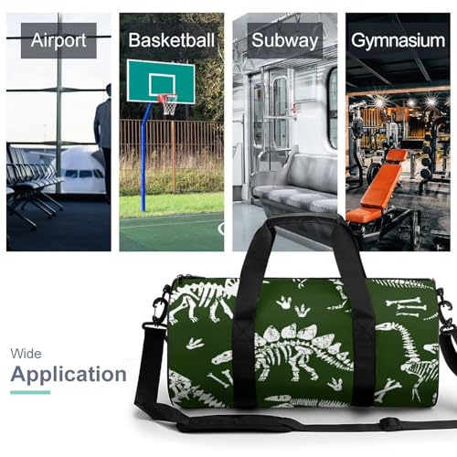 Sac de sport gym dinosaures verts compact pour vos affaires