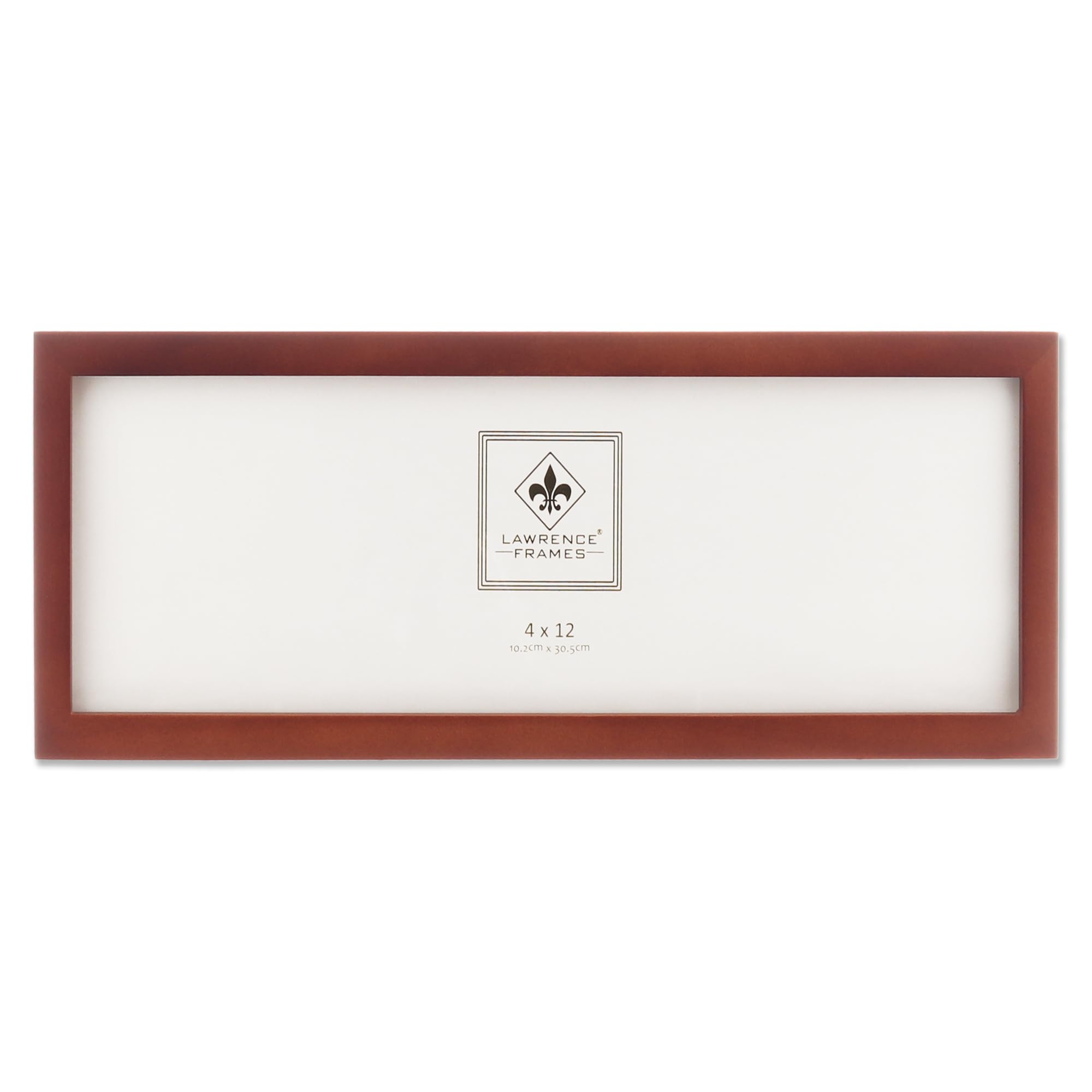 Lawrence Frames Standard Wood Picture Frame, 4x12, Walnut