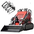 HY480C+Grapple FREE SHIP/unloading Mini Skid Steer Loader with 23HP EPA Engine