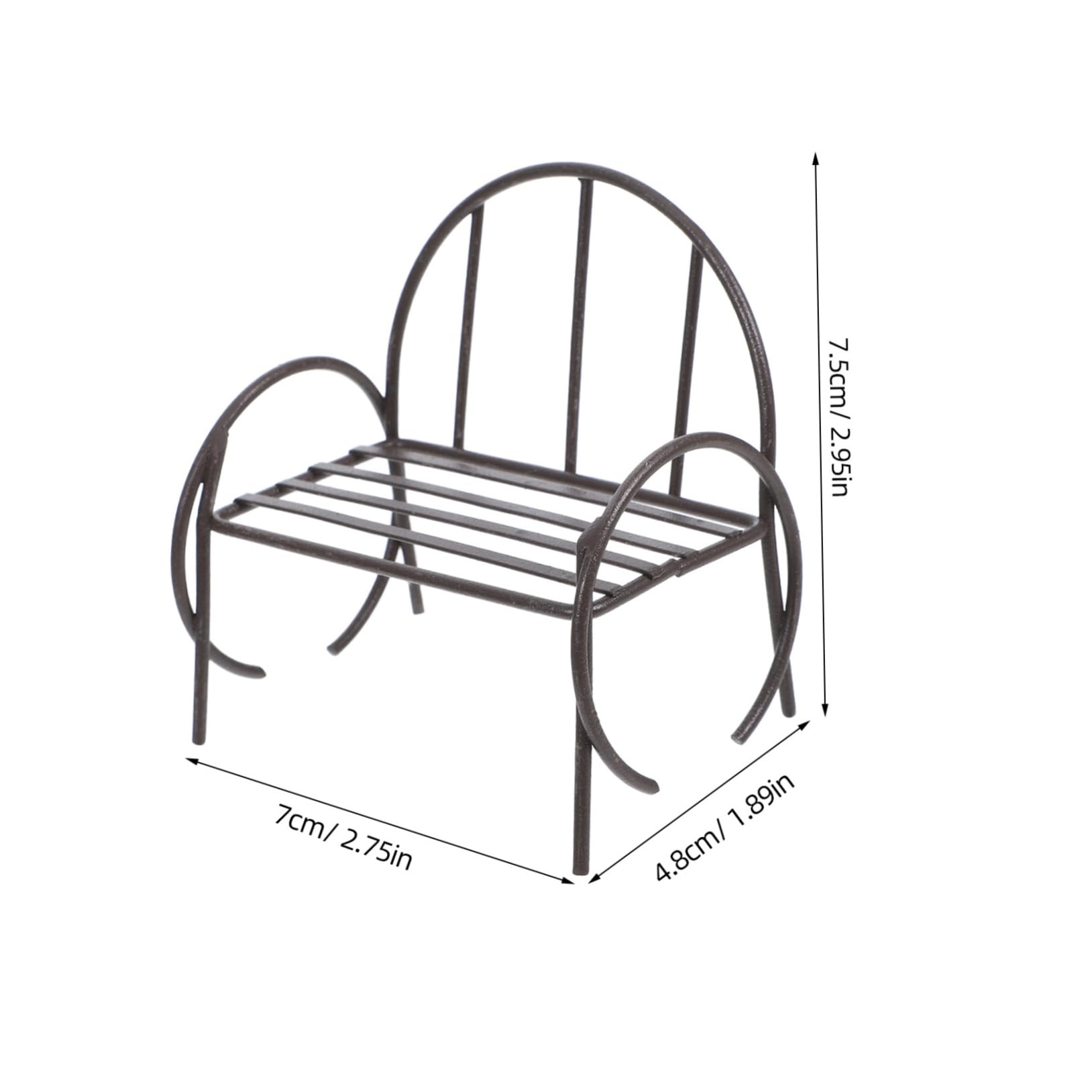Puppenhaus Miniatur Möbel Set | 2-teilige Gartenbank Mit Tisch | Holz Deko Für Puppenstube