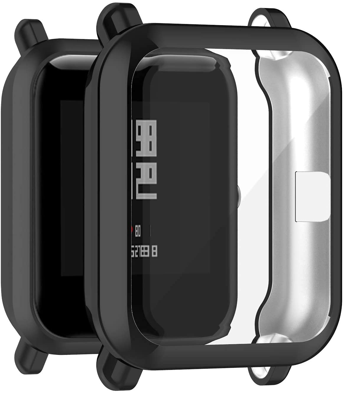 Sounce Soft TPU Front Protection Cover for Amazfit GTS 2 Mini/BIP U/Bip U Pro/BIP Lite/Bip S/Bip S Lite Smartwatches (Flexible Silicone Black) (B09D3VRCYB) Amazon Price History, Amazon Price Tracker