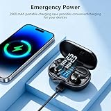 Wireless Earbuds, New 128H Bluetooth 5.4 Headphones Sport with Earhooks, Earbuds Dual LED Display, 4 ENC Noise Cancelling Mic Wireless Earphones, IP7 Waterproof Ear Buds for Sport/Gym/Running - Image 6