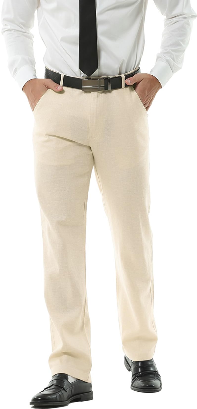Hoerev Mens Summer Linen Casual Trousers Casual Pants - Stylish Comfort for Every Occasion
