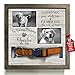 BOMBOMYEALOW Personalized Dog Memorial Picture Frame Remembrance Gifts for Loss of Loved Pet Collar Plaque In Loving Memory of Dog and Cat Sympathy Gifts Pawprints Pet Decorations Hanging Wall Art