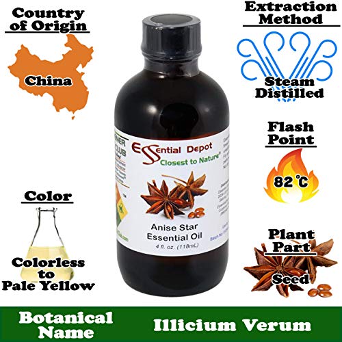 Aceite Esencial de Anís Estrellado Essential Depot 4 oz miniatura 2