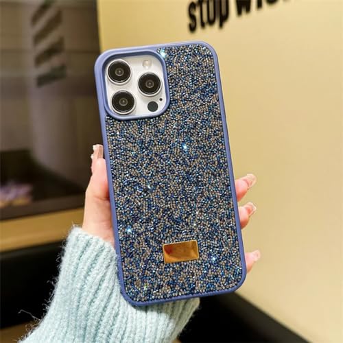 Coque iPhone 13 Pro Max scintillante bleu foncé pour soirée et quotidien