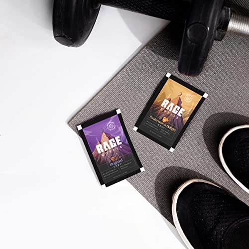 Image of Rage Coffee 10 x Instant Coffee Sachets | 2 Sachets Each x 5 Different Flavours | Premium Arabica Coffee Beans | Irish Hazelnut, Dark Chocolate, Creme Caramel, unique blend Coffee|Black, hot and cold coffee