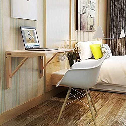 Table murale rabattable LUNEZY en bois massif pour gagner de l'espace au sol - 3