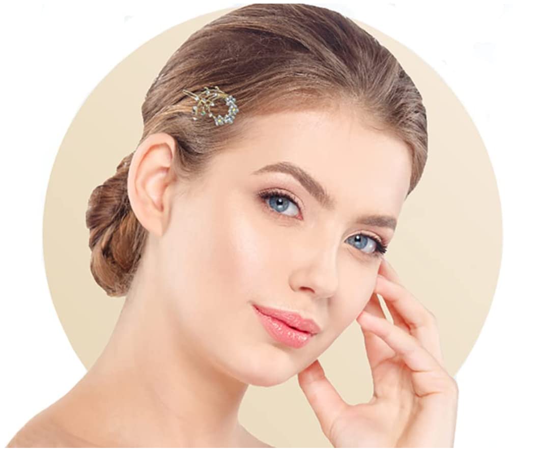 Set of 6 Metal Snap Clip Barrettes for Thin Hair Women, Young Girls, Toddlers U86200-2108-6d3
