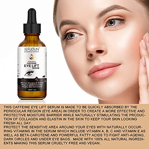 2Pc Caffeine Eye Serum + Egcg, Eye Serum For Dark Circles And Puffiness, Under Eye Serum Reduces Puffiness, Dark Circles, Under Eye Bags, Wrinkles And Fine Lines Around The Eyes, Under Eye Serum #TOP1