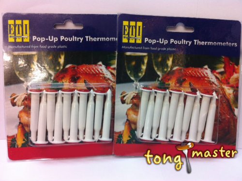 20 x Disposable Pop Up Poultry & Meat Timer