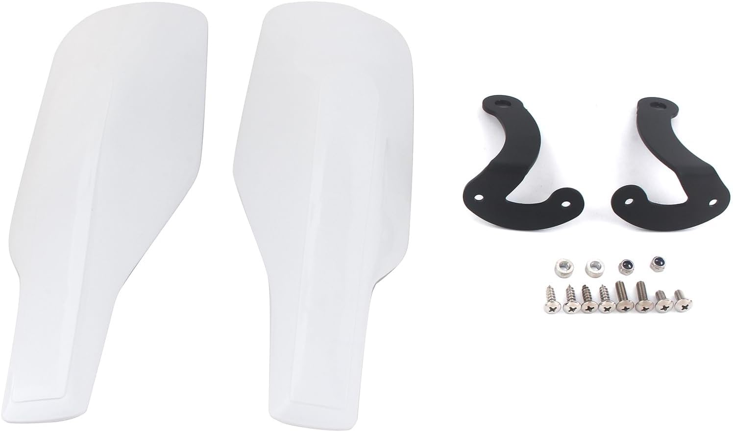 Motorcycle Handlebar Handguards Universal Fit for HONDA CRF250L 2014-2023 CRF300 CRF450L YAMAHA SUZUKI KAWASAKI (White)