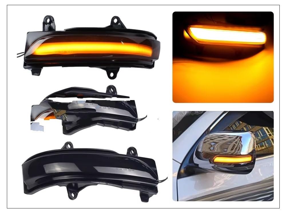 Wing Mirror Indicator Light For Toyota For Land For Cruiser FJ200 LC200 Dla Prado FJ150 LED Dynamiczne światło kierunkowskazu