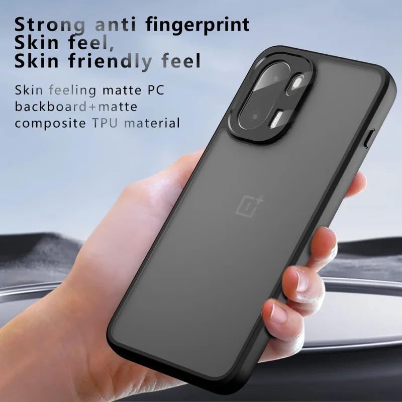 Image of Matte PC Back Cover Case for OnePlus 15r, Black