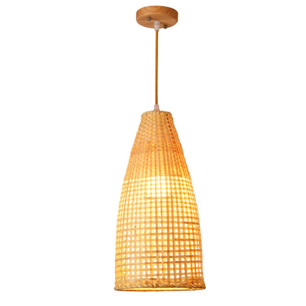 Abat-jour de lustre en osier bohème pour chambre d'enfant et salon