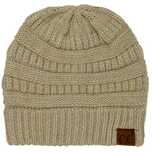 Image of Hatsandscarf CC Exclusives Solid Color Beanie Tail Hat for Adult (MB-20A)