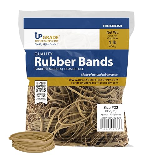 Bandes en caoutchouc #32 Upgrade Office Supply en crêpe naturel sac de 500g