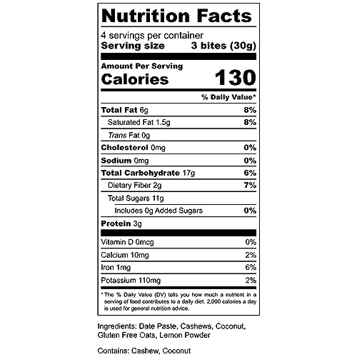 AMG Snacks Barritas Energéticas Limón Coco 4.3 oz Pack 3 miniatura 2