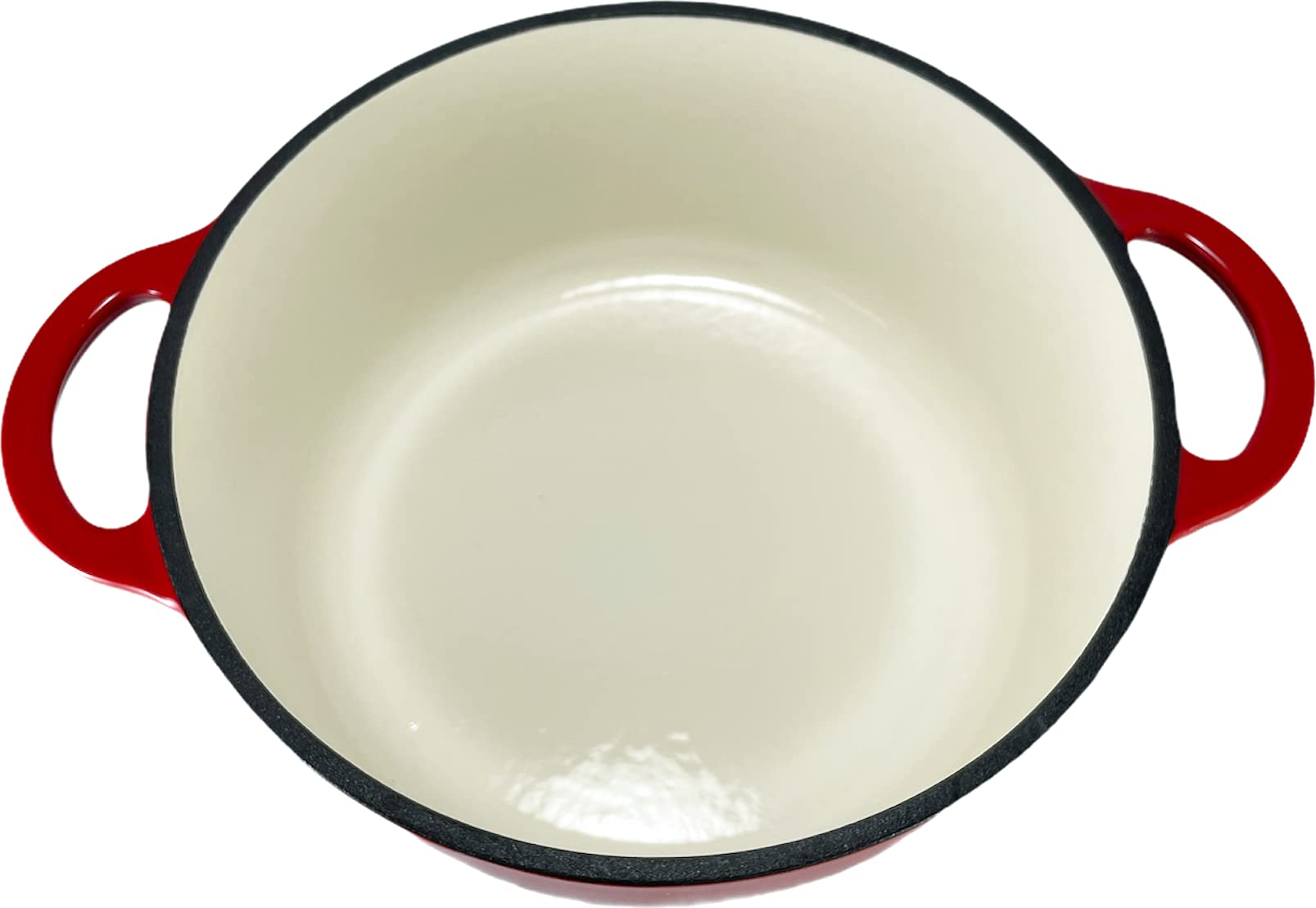 OLLA CACEROLA HIERRO FUNDIDO CON TAPA COCOTTE ROJO, ESMALTE INTERIOR (22 CMS)