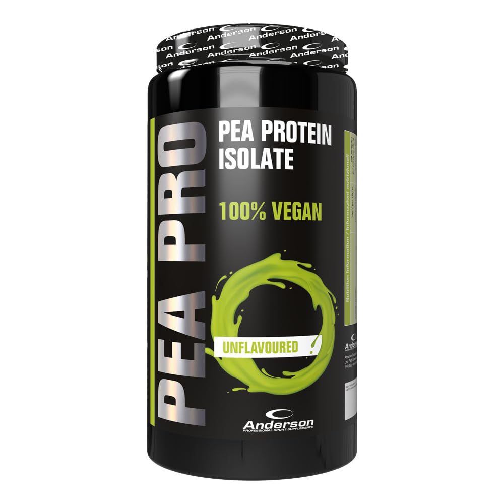 Anderson Pea Pro | Integratore in polvere di proteine di piselli 100% vegetali. Gusto Neutro| 100% Vegan, 100% Naturale | Senza Glutine e Senza Lattosio.