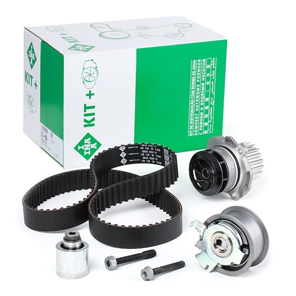 Kit correa de distribución INA 530 0201 32 para VW Golf y Audi A3 con bomba de agua 3
