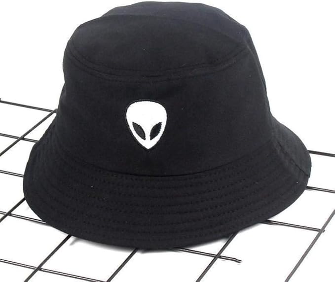 Cappellino da Pescatore con Motivo Alieno in Cotone Cappello da Pescatore  Cappello da Viaggio all'aperto Cappello da Sole Pieghevole Cappelli per  Uomo e Donna, Nero : Amazon.it: Abbigliamento