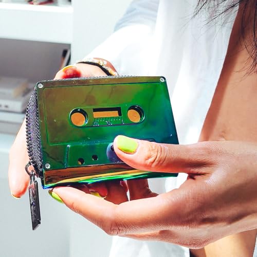 Image of Fydelity Retro Cassette Tape Cool Wallet for Women Cute Kawaii Fun Purses