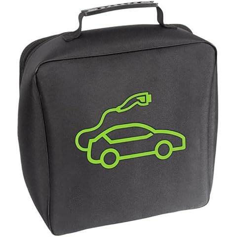 DRAGON SLAY Large Car Boot Storage Bag Case for EV Electric Car Charging Cable or Jump Leads, Water Resistant 600D Oxford Cloth, Hook & Loop Backing - 30 x 30cm Cover