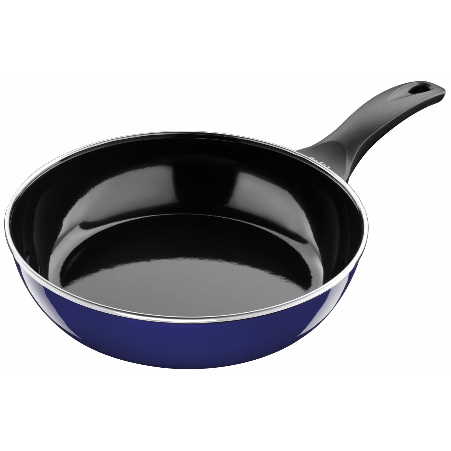 Silit Emma Bratpfanne 28 cm, Silitstahl Funktionskeramik, Induktion, Kunststoffgriff, nickelfrei, blau