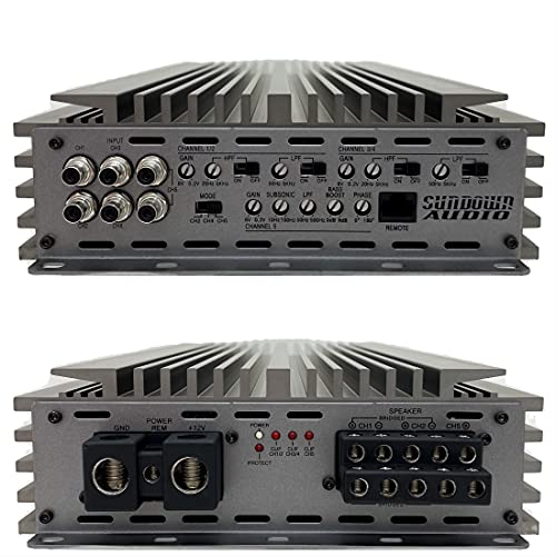 Sundown Audio Multi-Channel Full Range Class-D Amplifier (SALT-1700.5)