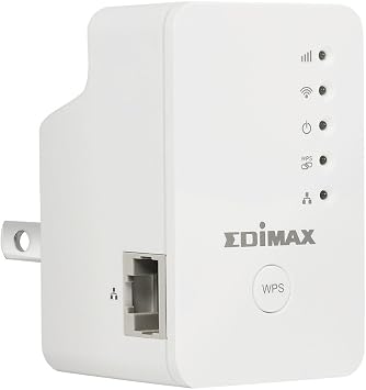 Edimax EW-7438RPn Mini N300 موسع نطاق Wi-Fi لاسلكي عالمي / مكرر Wi-Fi / نقطة وصول / جسر لاسلكي مع منفذ إيثرنت ، تصميم توصيل حائط مدمج