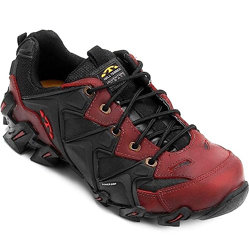 Tênis Couro Bull Terrier Cyber Masculino - Vermelho e Preto - 40