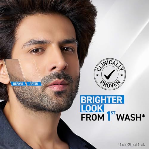 Image of Smart And Handsome Men Bright Charge Face Wash | Brightens Dull Skin | Instant Freshness | 150G | Anti-Pollution | Anti-Dullness | With Niacinamide | Reduces Dark Spots | For All Skin Types