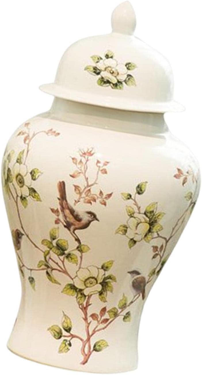 Ceramic Ginger Jar Vase Vintage Decorative Collection/Chinoiserie