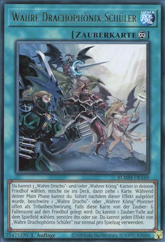 Wahre Drachophönix-Schüler BLMM-DE169 Ultra Rare Deutsch Boosterfrisch 1. Auflage - Battles of Legend: Monster Mayhem - mit ReCollectibles-Versandschutz - für Yu-Gi-Oh!