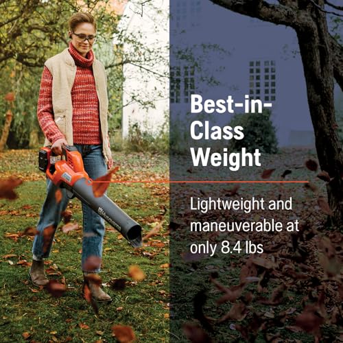 Image of Husqvarna Weed Eater 320iL String Trimmer + 230iB Leaf Blower Bundle, Trimmer-Blower Combo, 4 Ah B140 Battery, 40-C80 Charger Included, Gifts for Men