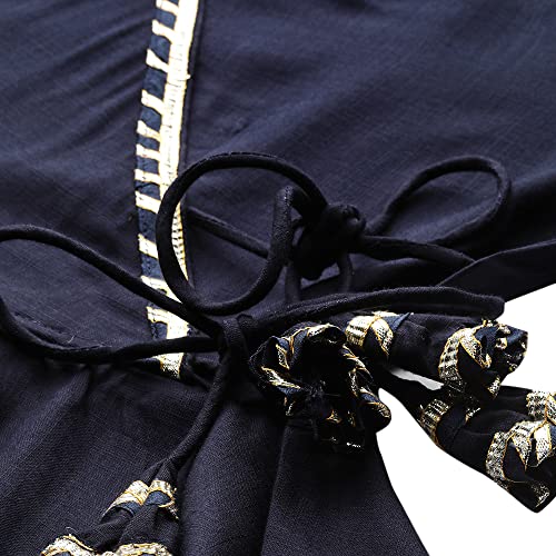 Image of Divena Navy Blue Embroidered lehenga dupatta set