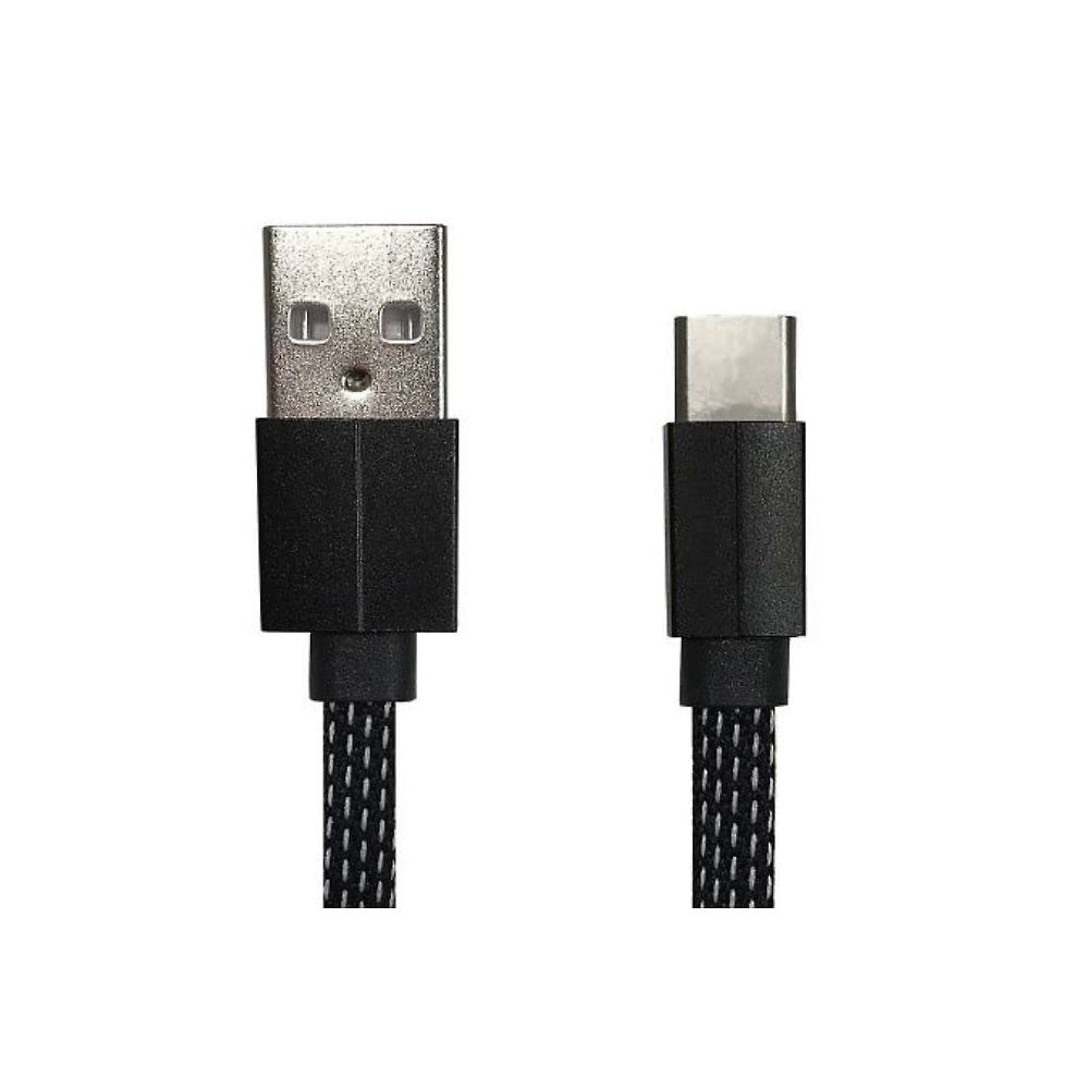 LAZOS USB-Type C 3A Disconnection Prevention Charging and Transfer Cable 3.3 ft (1 m), Black
