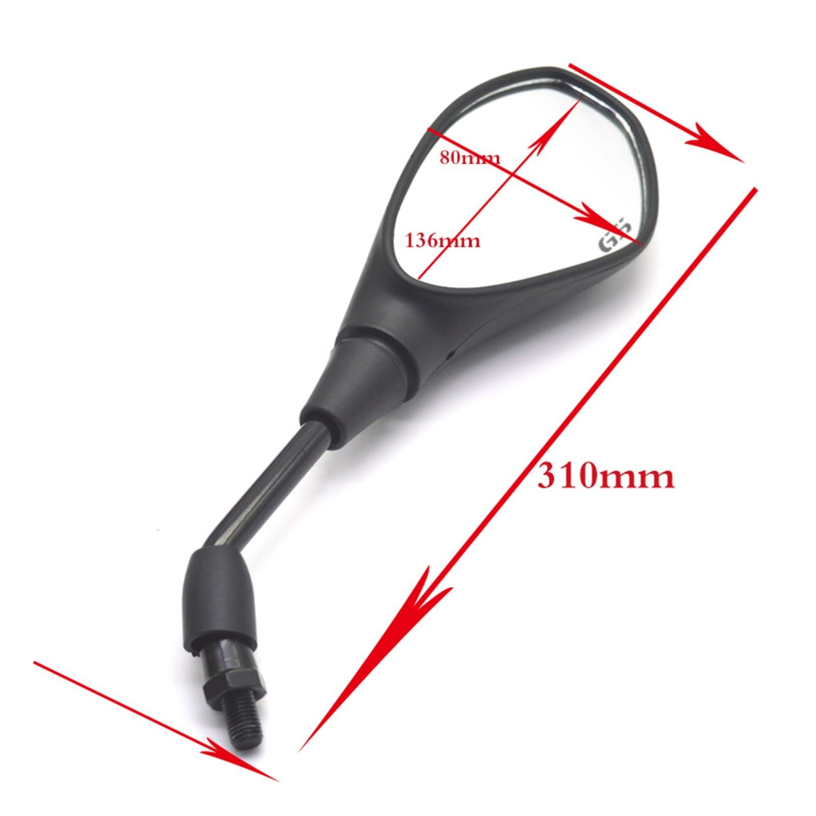 pour BMW pour G310GS pour F650GS pour G310R pour R1200R Universel 10mm Moto Rétroviseurs Gauche Et Droit Rétroviseur Latéral Latéraux Rétroviseurs Moto