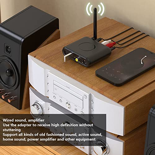 Receptor Bluetooth, Saída Digital RAC Alcance 30M para Conversor Bluetooth Sem Fio