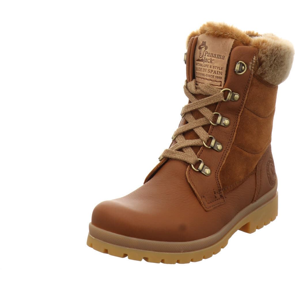 Panama Jack PT153513 Women’s Combat Boots, Brown (Cuero B1), 4 UK