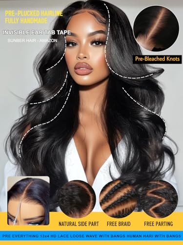 Image of Sunber 13x4 Pre-Everything Wig With Loose Wave Face-Framing Layers 18inch